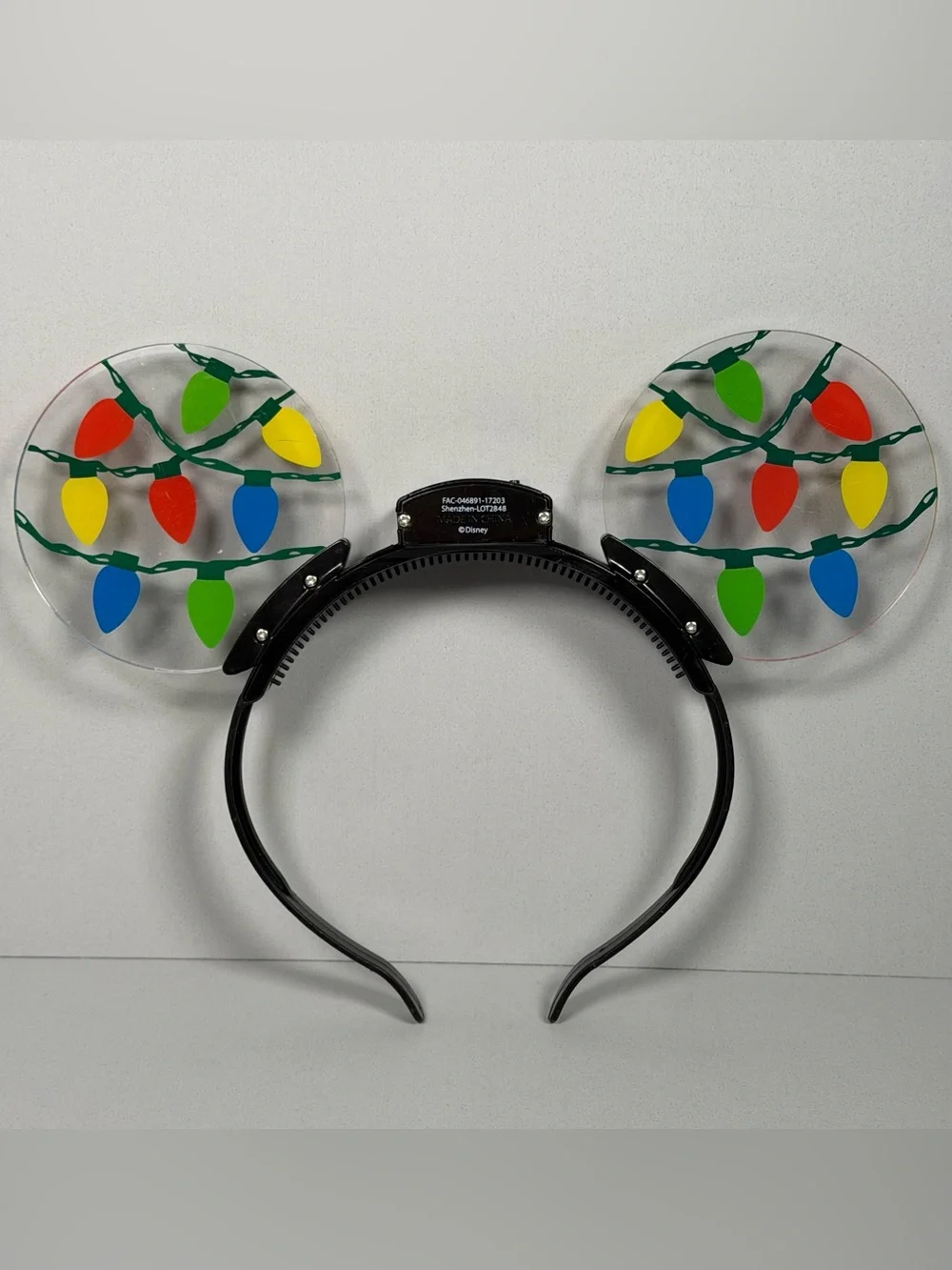 Disney Parks Christmas Light Up Mickey Mouse Ears Headband Limited Edition